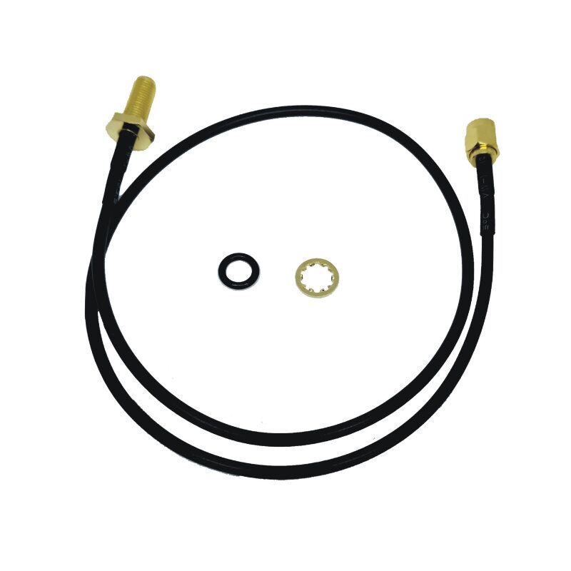 SMA R/P JACK TO SMA PLUG RG174 Cable assembly with o’ring on the antenna leads